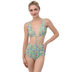 Donuts pattern Tied Up Two Piece Swimsuit