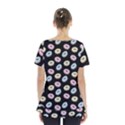 Donuts pattern Skirt Hem Sports Top View2