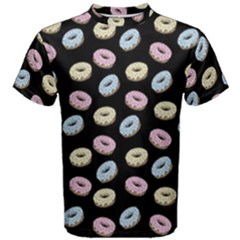 Donuts Pattern Men s Cotton Tee by Valentinaart