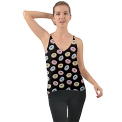 Donuts Pattern Chiffon Cami by Valentinaart