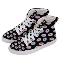 Donuts Pattern Women s Hi-top Skate Sneakers by Valentinaart