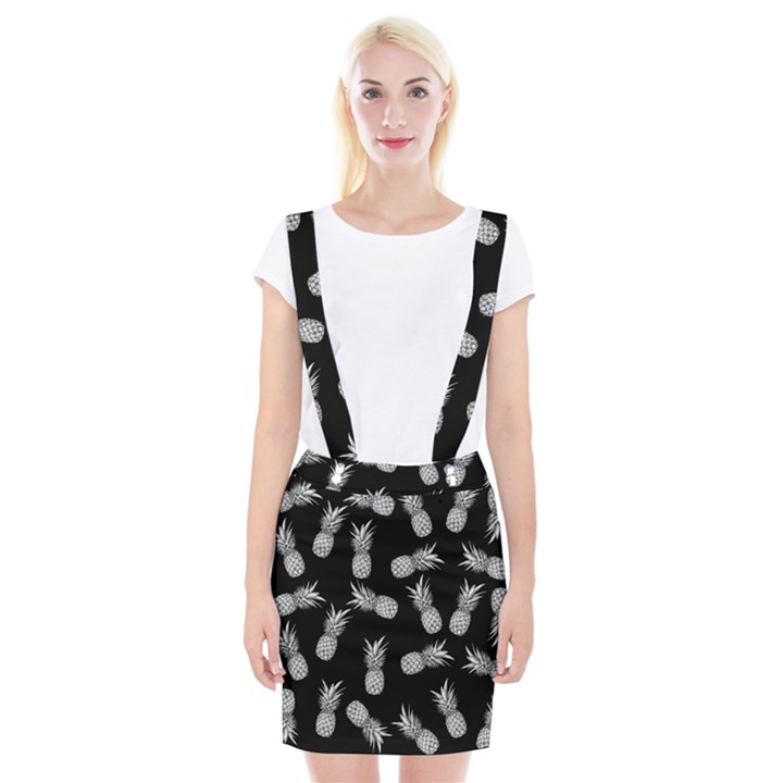 Pineapple pattern Braces Suspender Skirt