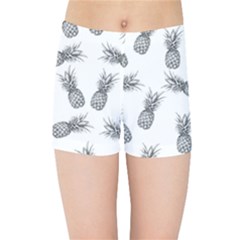 Pineapple Pattern Kids Sports Shorts by Valentinaart