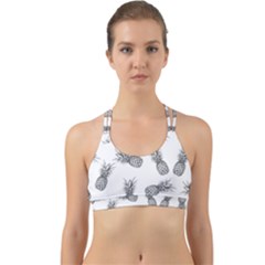 Pineapple Pattern Back Web Sports Bra