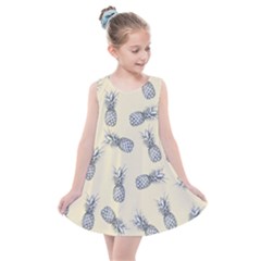 Pineapple Pattern Kids  Summer Dress by Valentinaart