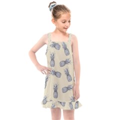 Pineapple Pattern Kids  Overall Dress by Valentinaart