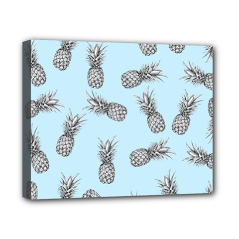 Pineapple Pattern Canvas 10  X 8  (stretched) by Valentinaart