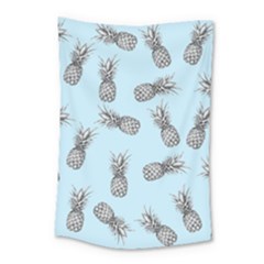 Pineapple Pattern Small Tapestry by Valentinaart