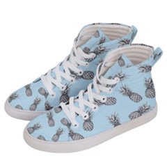 Pineapple Pattern Women s Hi-top Skate Sneakers by Valentinaart