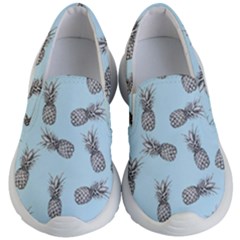 Pineapple Pattern Kid s Lightweight Slip Ons by Valentinaart