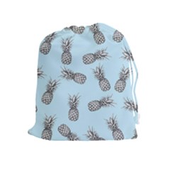 Pineapple Pattern Drawstring Pouch (xl) by Valentinaart