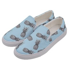 Pineapple Pattern Men s Canvas Slip Ons by Valentinaart