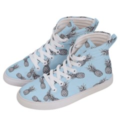 Pineapple Pattern Men s Hi-top Skate Sneakers by Valentinaart