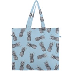 Pineapple Pattern Canvas Travel Bag by Valentinaart