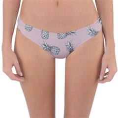 Pineapple Pattern Reversible Hipster Bikini Bottoms by Valentinaart