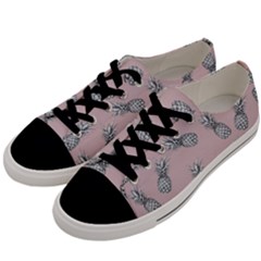 Pineapple Pattern Men s Low Top Canvas Sneakers by Valentinaart