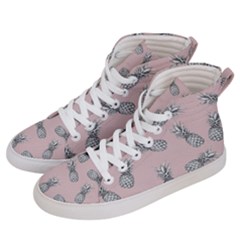 Pineapple Pattern Women s Hi-top Skate Sneakers by Valentinaart