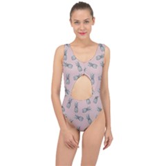 Pineapple Pattern Center Cut Out Swimsuit by Valentinaart