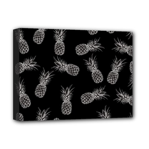 Pineapple Pattern Deluxe Canvas 16  X 12  (stretched)  by Valentinaart