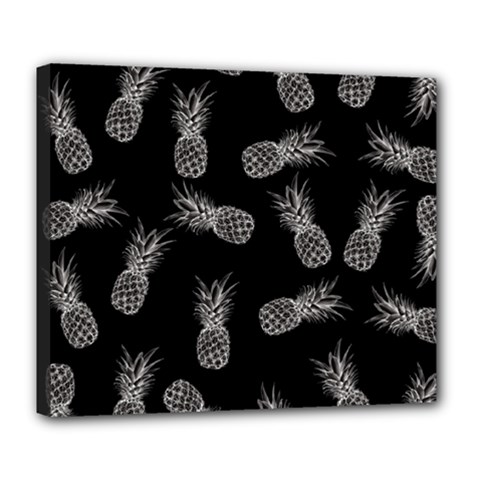 Pineapple Pattern Deluxe Canvas 24  X 20  (stretched)