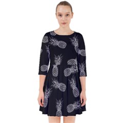 Pineapple Pattern Smock Dress