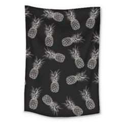 Pineapple Pattern Large Tapestry by Valentinaart