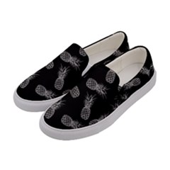 Pineapple Pattern Women s Canvas Slip Ons by Valentinaart