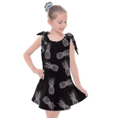 Pineapple Pattern Kids  Tie Up Tunic Dress by Valentinaart