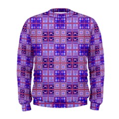 Mod Purple Pink Orange Squares Pattern Men s Sweatshirt