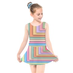 Colorful Wallpaper Abstract Kids  Skater Dress Swimsuit