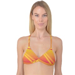 Abstract Art Background Beautiful Reversible Tri Bikini Top