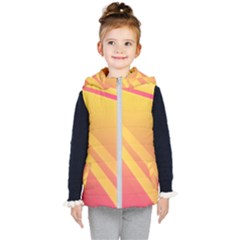 Abstract Art Background Beautiful Kid s Hooded Puffer Vest by Simbadda