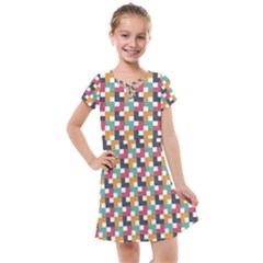 Background Abstract Geometric Kids  Cross Web Dress by Simbadda