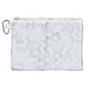 White Abstract Wall Paper Design Frame Canvas Cosmetic Bag (XL) View1