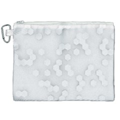 White Abstract Wall Paper Design Frame Canvas Cosmetic Bag (xxl) by Simbadda