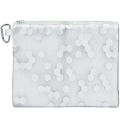 White Abstract Wall Paper Design Frame Canvas Cosmetic Bag (xxxl) by Simbadda