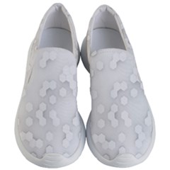 White Abstract Wall Paper Design Frame Women s Lightweight Slip Ons by Simbadda