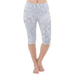 White Abstract Wall Paper Design Frame Lightweight Velour Cropped Yoga Leggings