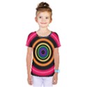 Neon Light Abstract Pattern Lines Kids  One Piece Tee View1