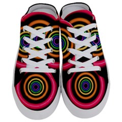 Neon Light Abstract Pattern Lines Half Slippers by Simbadda