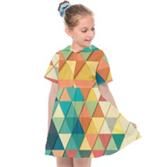 Background Geometric Triangle Kids  Sailor Dress by Simbadda