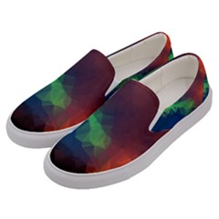 Abstract Texture Background Men s Canvas Slip Ons by Simbadda