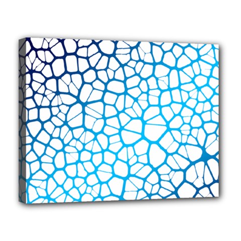 Network Social Neurons Brain Cells Canvas 14  X 11  (stretched) by Simbadda