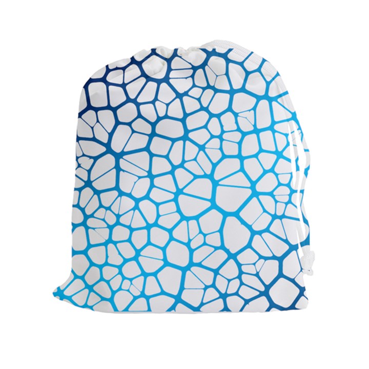 Network Social Neurons Brain Cells Drawstring Pouch (XXL)