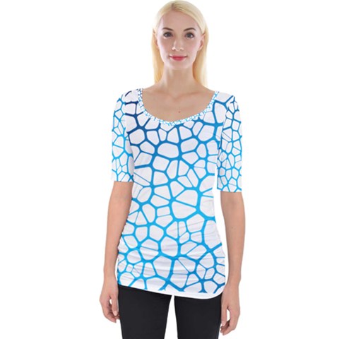 Network Social Neurons Brain Cells Wide Neckline Tee by Simbadda