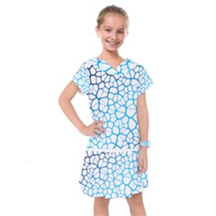 Network Social Neurons Brain Cells Kids  Drop Waist Dress by Simbadda