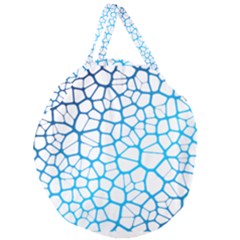 Network Social Neurons Brain Cells Giant Round Zipper Tote by Simbadda