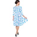 Network Social Neurons Brain Cells Quarter Sleeve Waist Band Dress View2