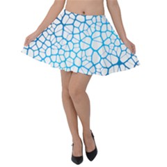 Network Social Neurons Brain Cells Velvet Skater Skirt by Simbadda