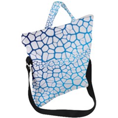 Network Social Neurons Brain Cells Fold Over Handle Tote Bag by Simbadda